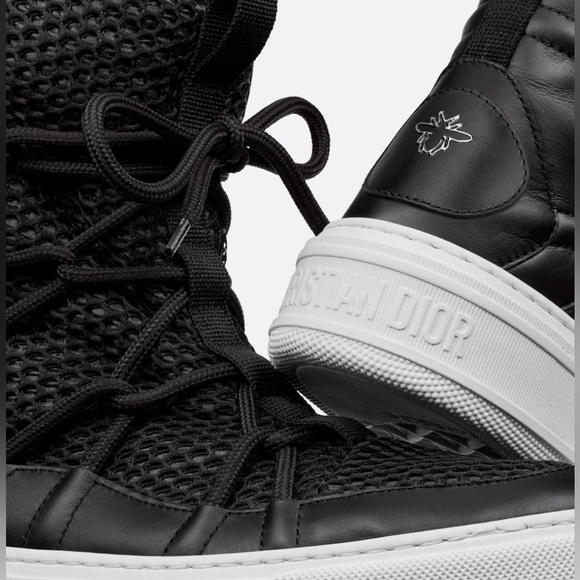 Dior Shoes - Dior Black Mesh and Leather Winter Boots